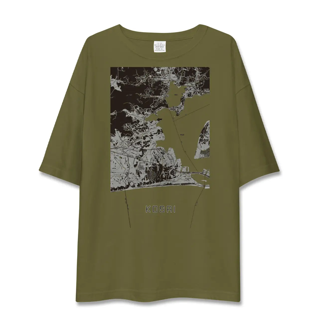 【湖西(静岡県)】地図柄ビッグシルエットTシャツ