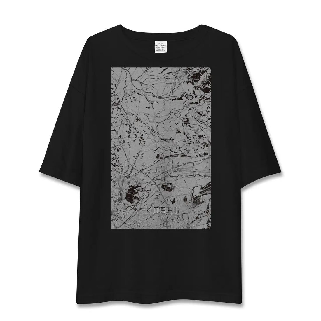 【合志(熊本県)】地図柄ビッグシルエットTシャツ