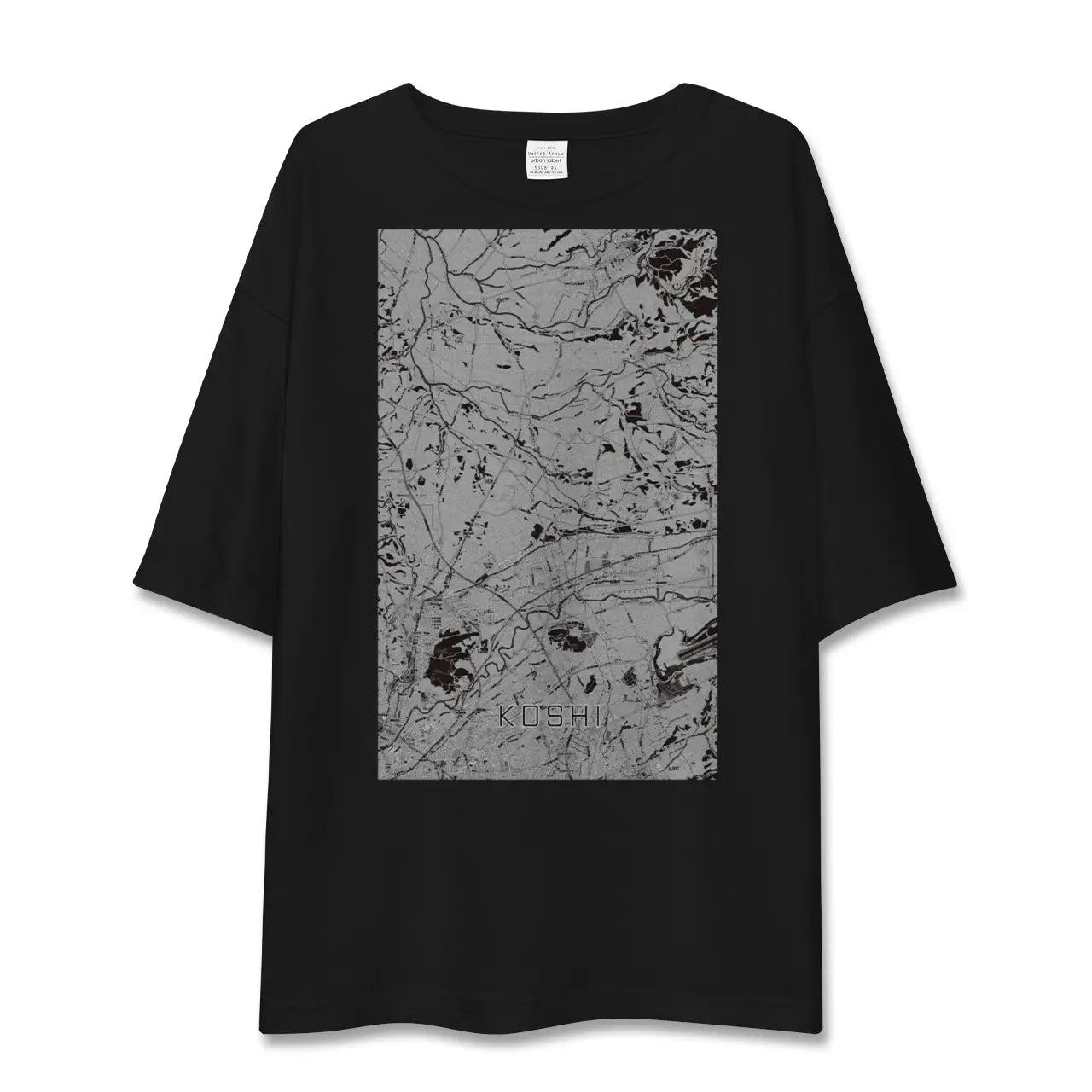 【合志(熊本県)】地図柄ビッグシルエットTシャツ