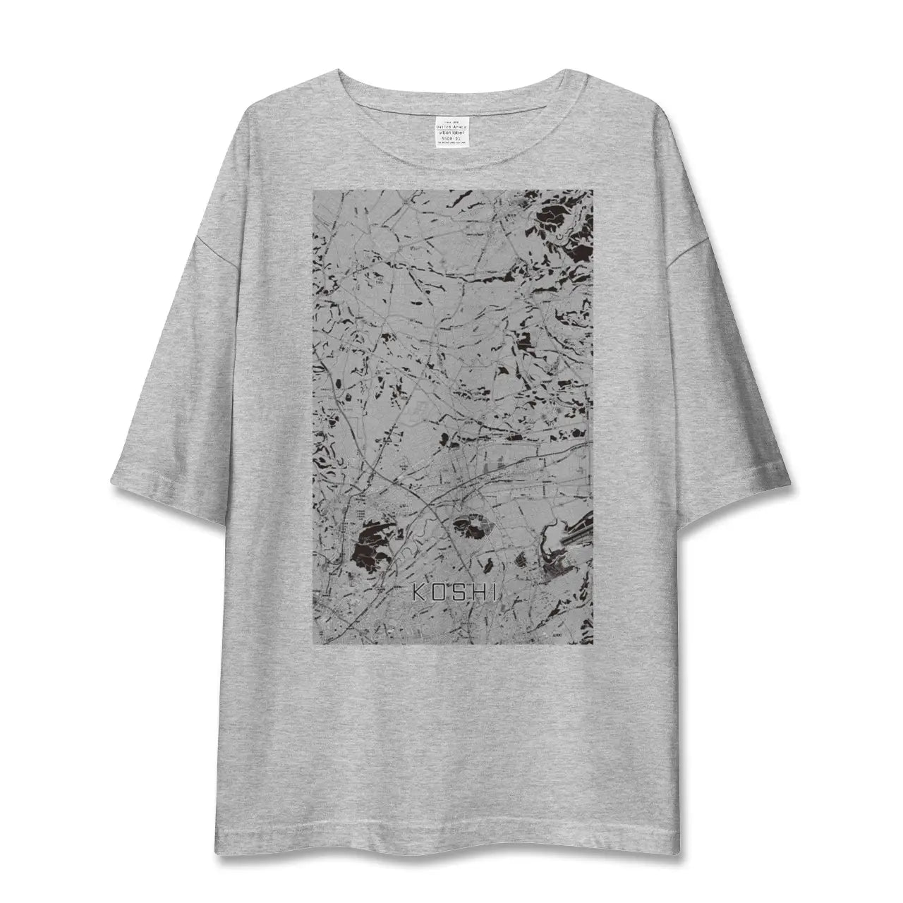 【合志(熊本県)】地図柄ビッグシルエットTシャツ