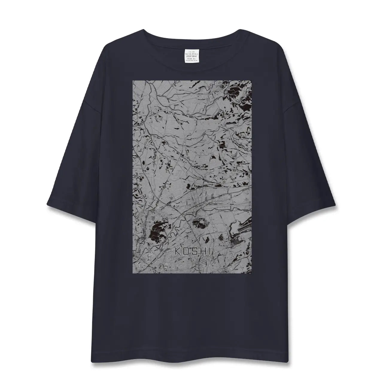 【合志(熊本県)】地図柄ビッグシルエットTシャツ