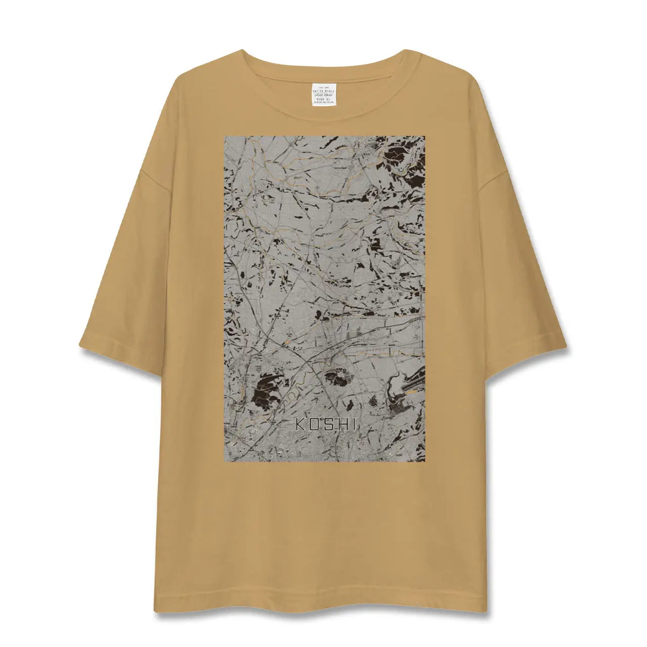 【合志(熊本県)】地図柄ビッグシルエットTシャツ