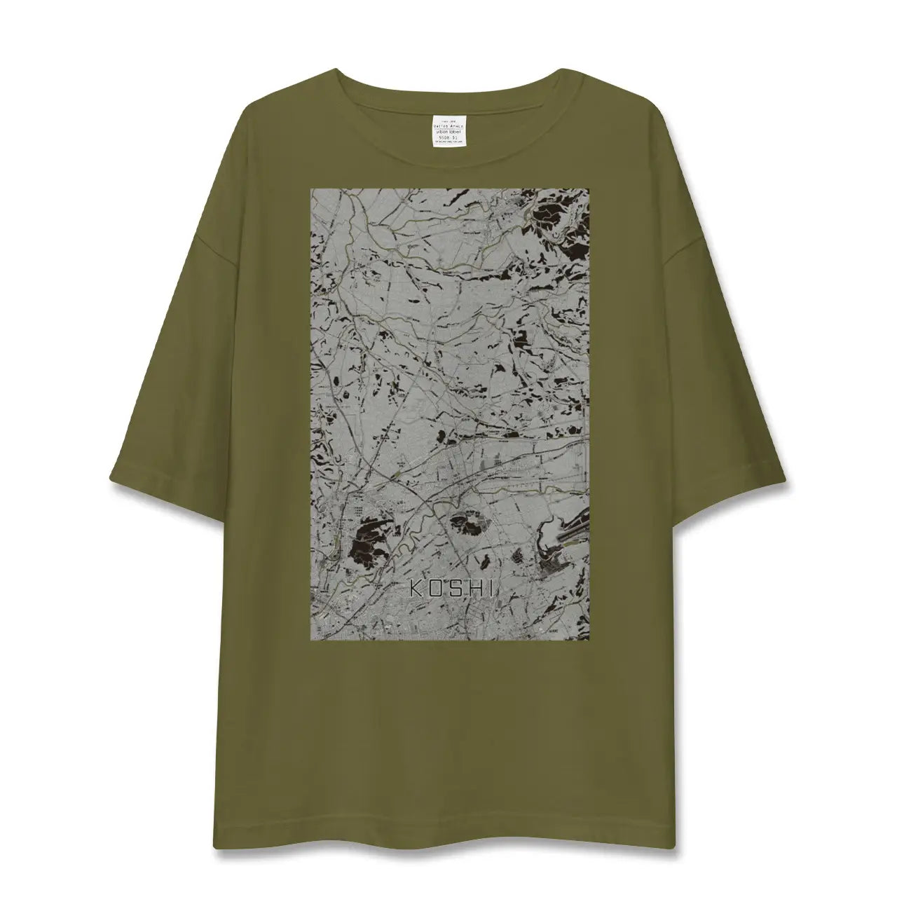 【合志(熊本県)】地図柄ビッグシルエットTシャツ