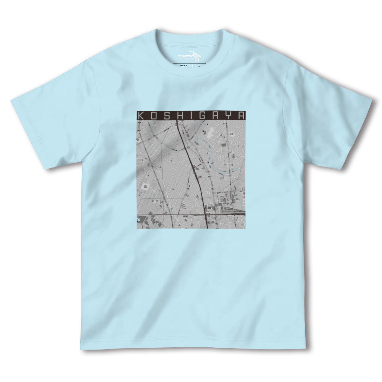 【越谷(埼玉県)】地図柄ヘビーウェイトTシャツ