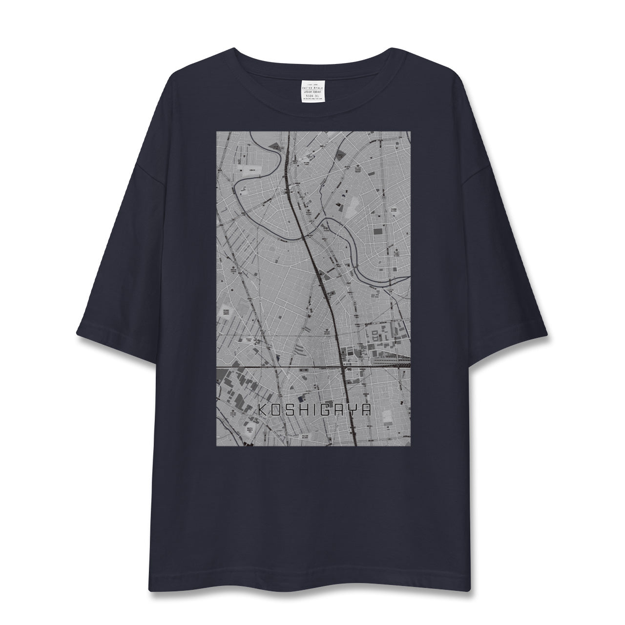 【越谷(埼玉県)】地図柄ビッグシルエットTシャツ
