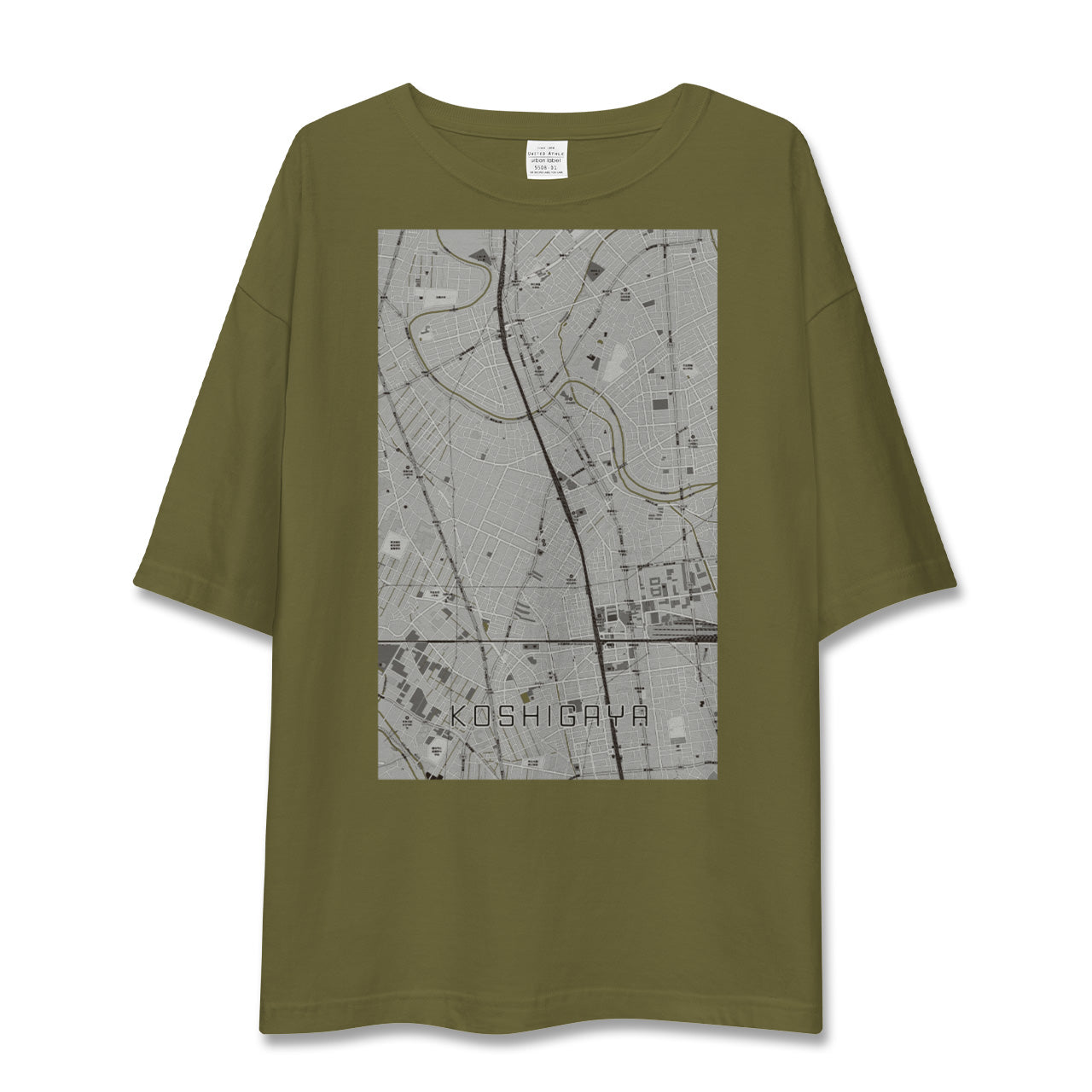 【越谷(埼玉県)】地図柄ビッグシルエットTシャツ