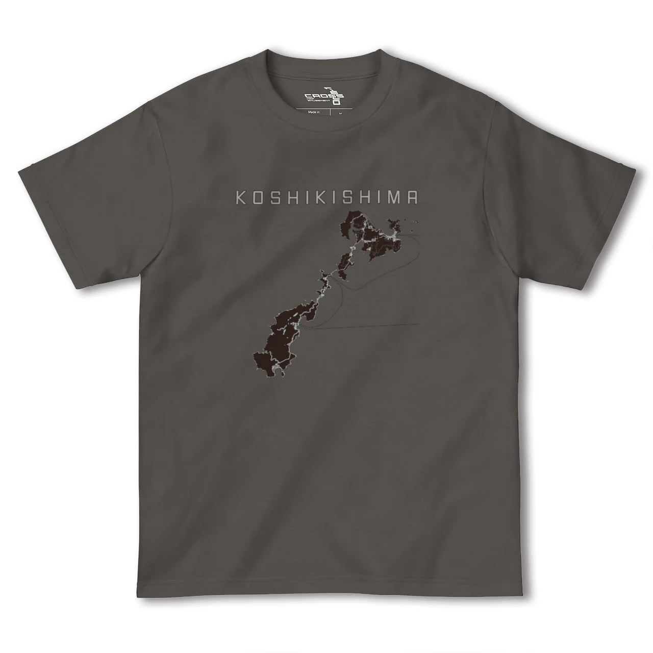 【甑島(鹿児島県)】地図柄ヘビーウェイトTシャツ