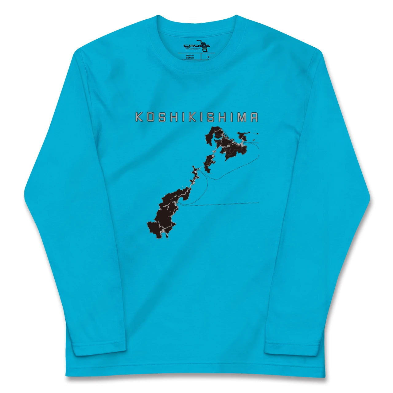 【甑島(鹿児島県)】地図柄ロングスリーブTシャツ