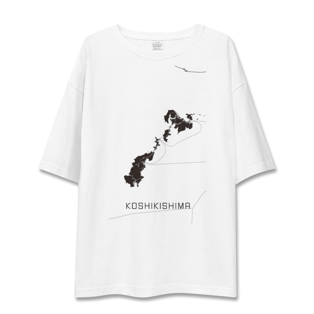 【甑島(鹿児島県)】地図柄ビッグシルエットTシャツ