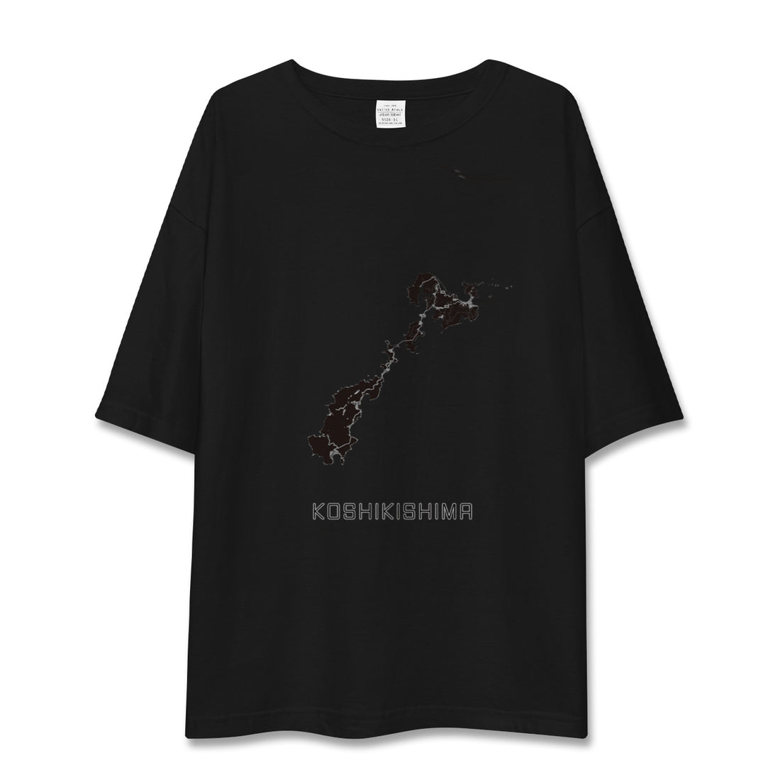 【甑島(鹿児島県)】地図柄ビッグシルエットTシャツ