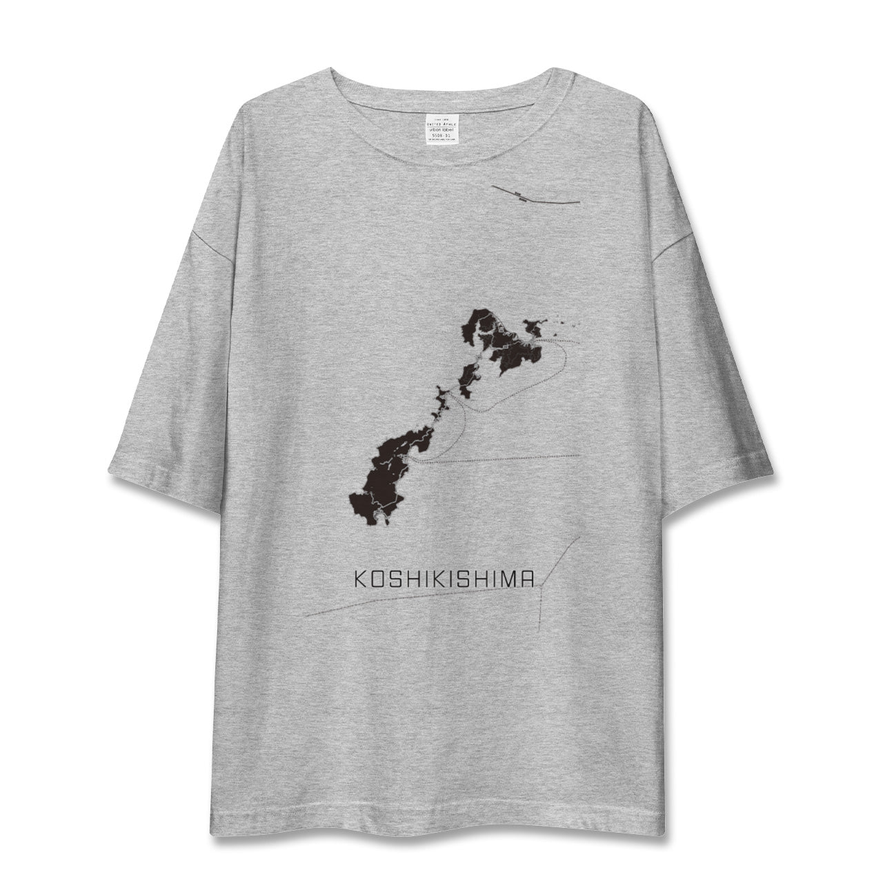 【甑島(鹿児島県)】地図柄ビッグシルエットTシャツ