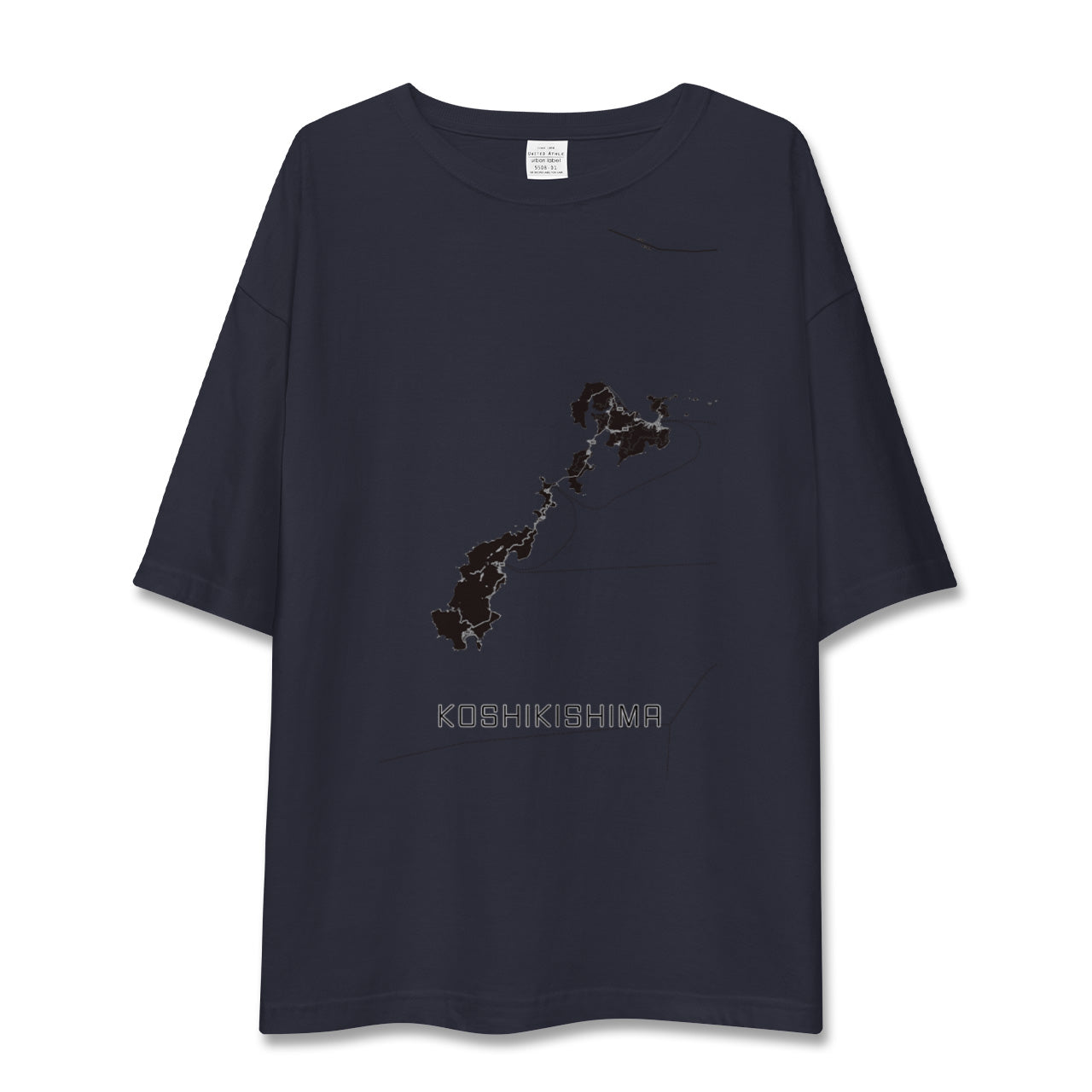 【甑島(鹿児島県)】地図柄ビッグシルエットTシャツ