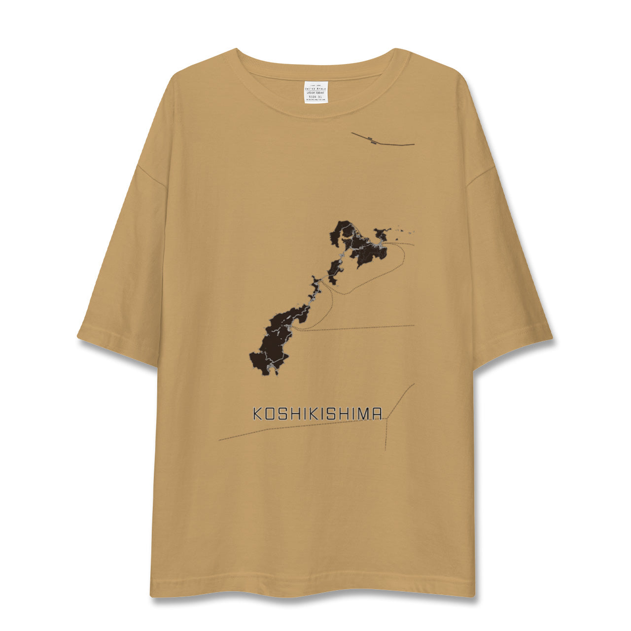 【甑島(鹿児島県)】地図柄ビッグシルエットTシャツ