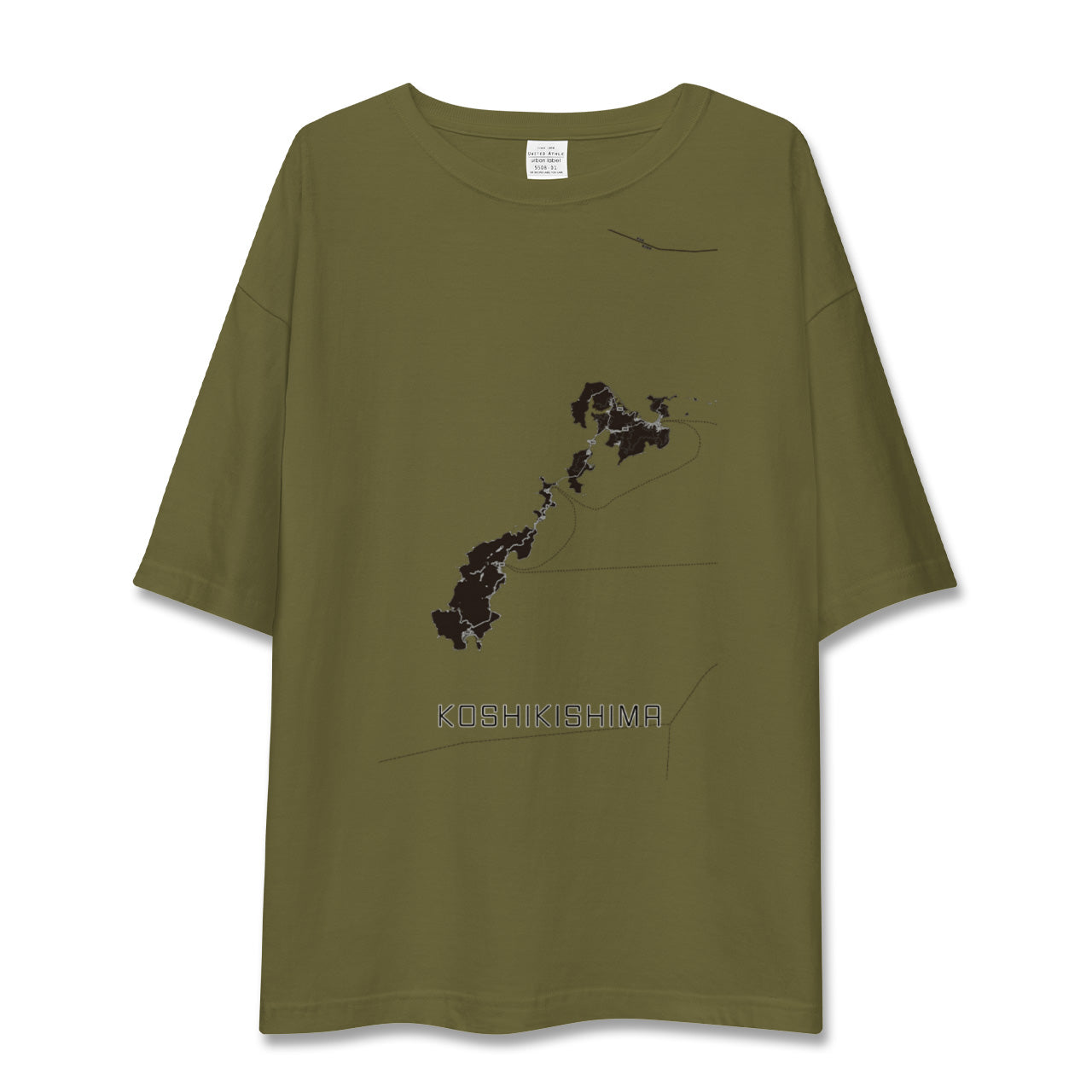 【甑島(鹿児島県)】地図柄ビッグシルエットTシャツ