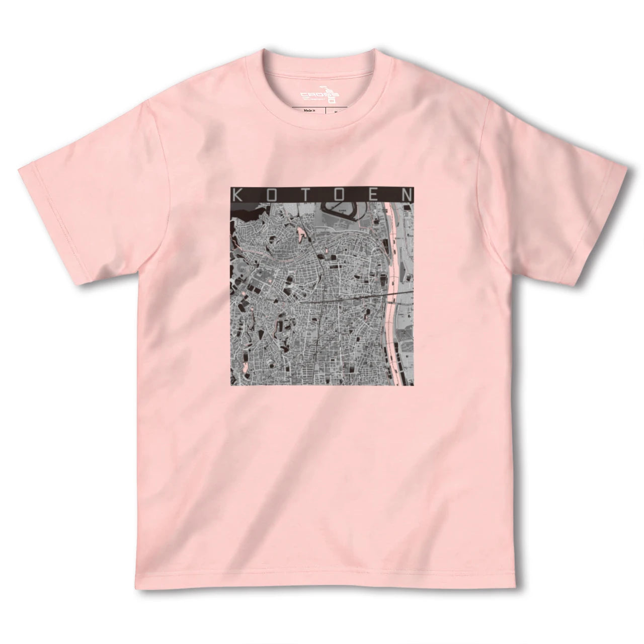 【甲東園(兵庫県)】地図柄ヘビーウェイトTシャツ