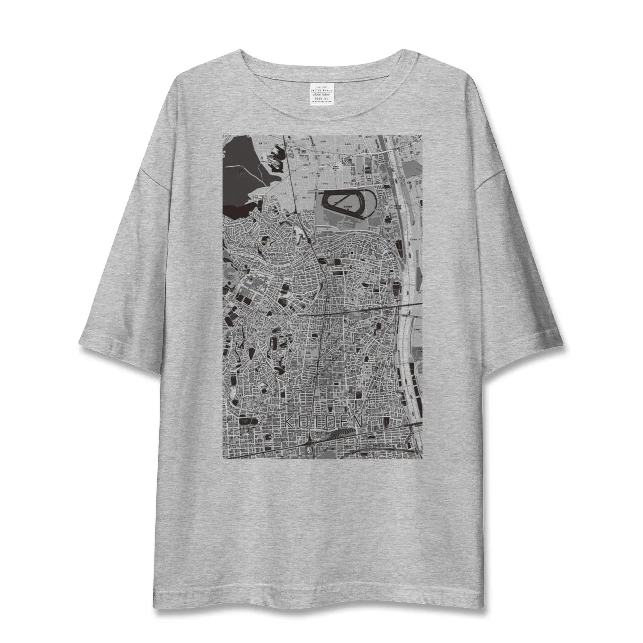 【甲東園(兵庫県)】地図柄ビッグシルエットTシャツ