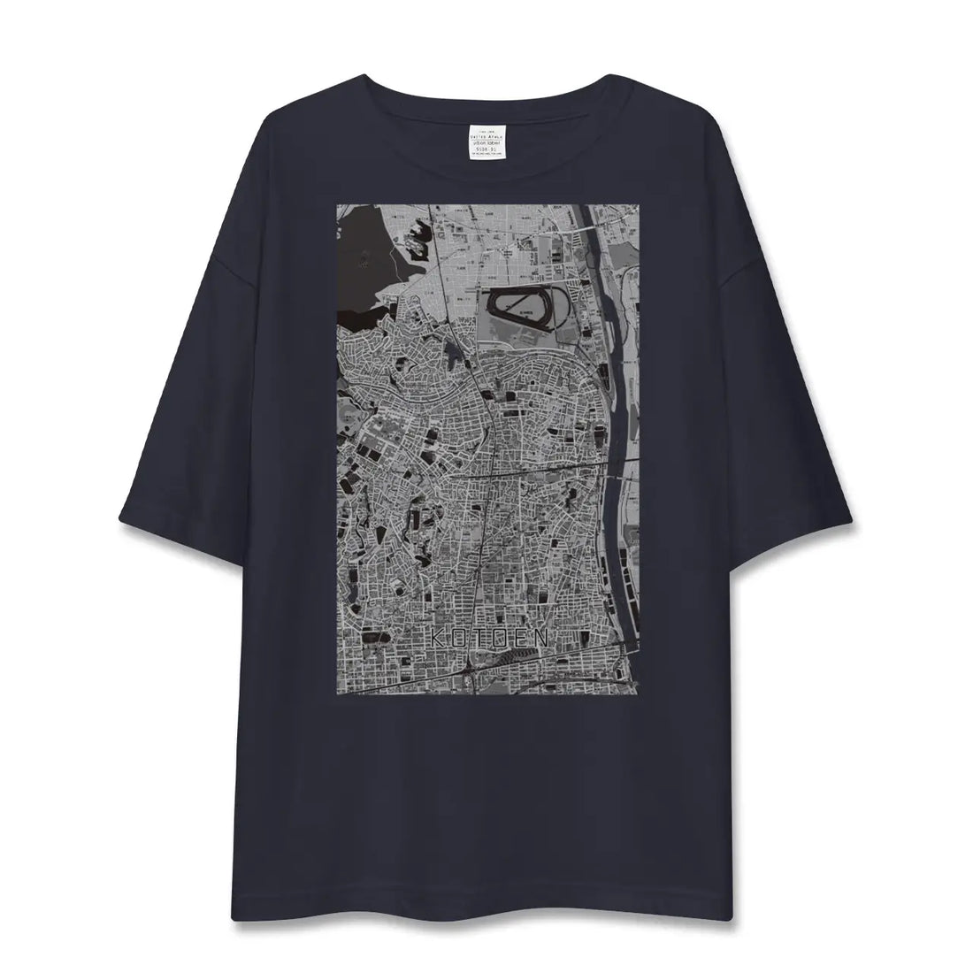 【甲東園(兵庫県)】地図柄ビッグシルエットTシャツ