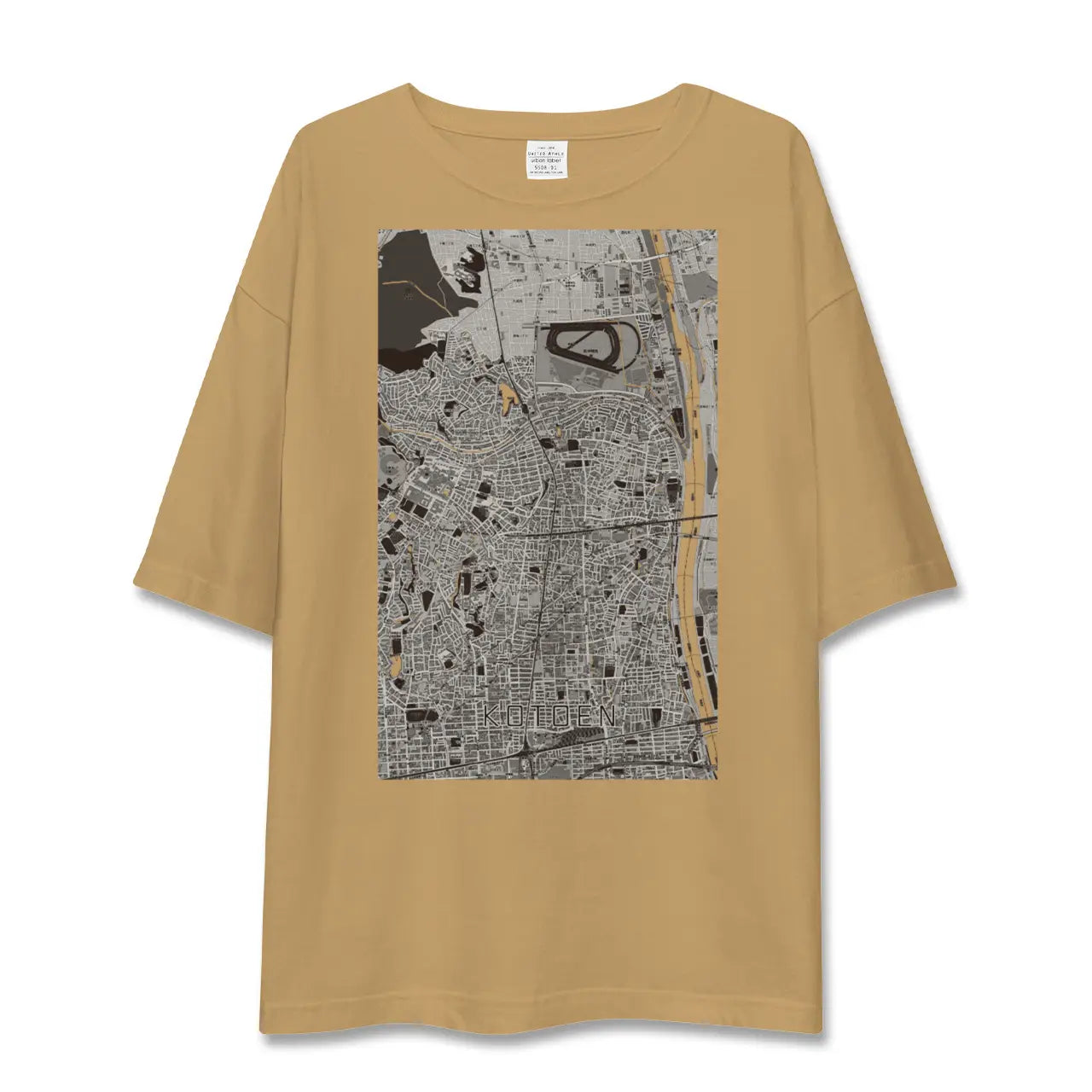 【甲東園(兵庫県)】地図柄ビッグシルエットTシャツ