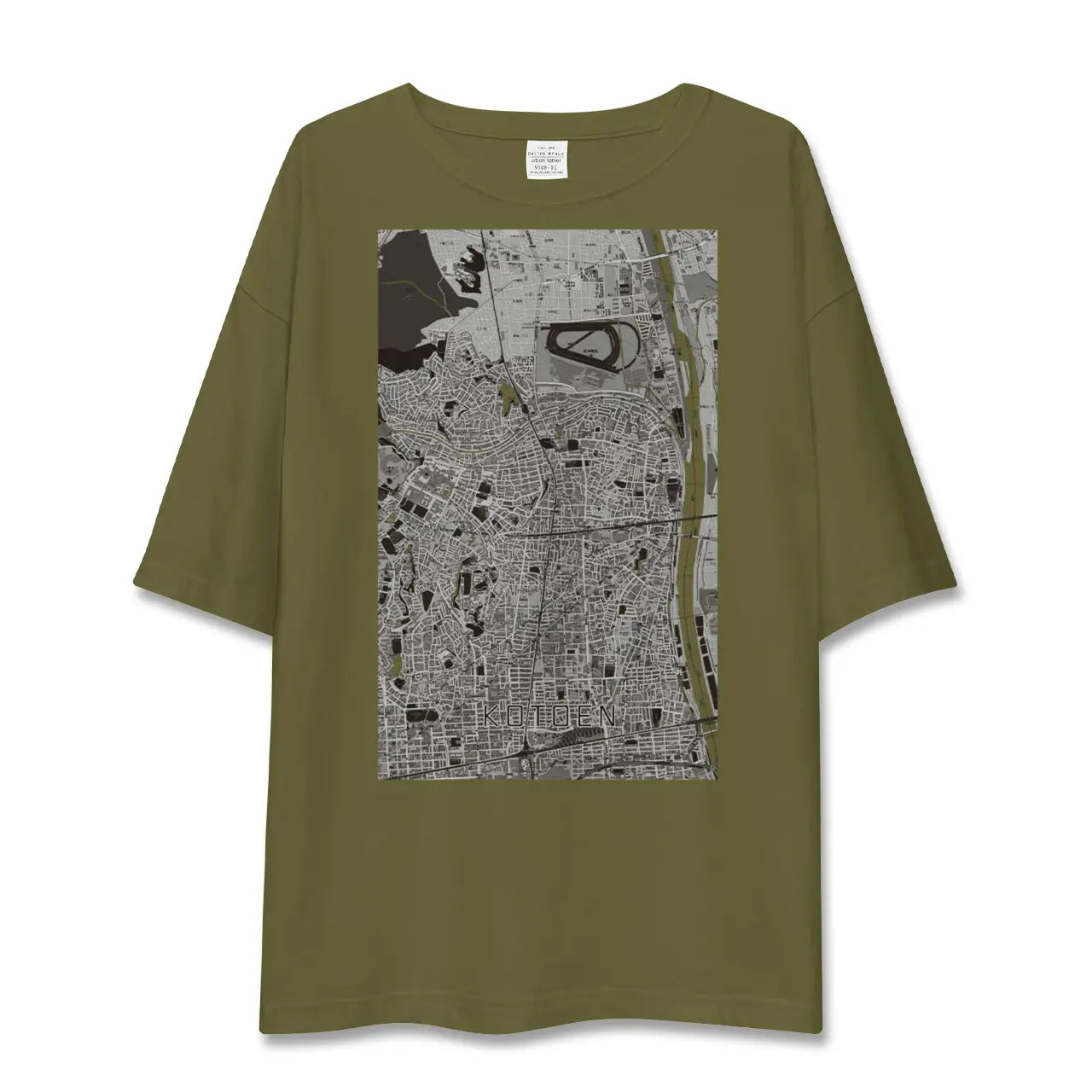 【甲東園(兵庫県)】地図柄ビッグシルエットTシャツ