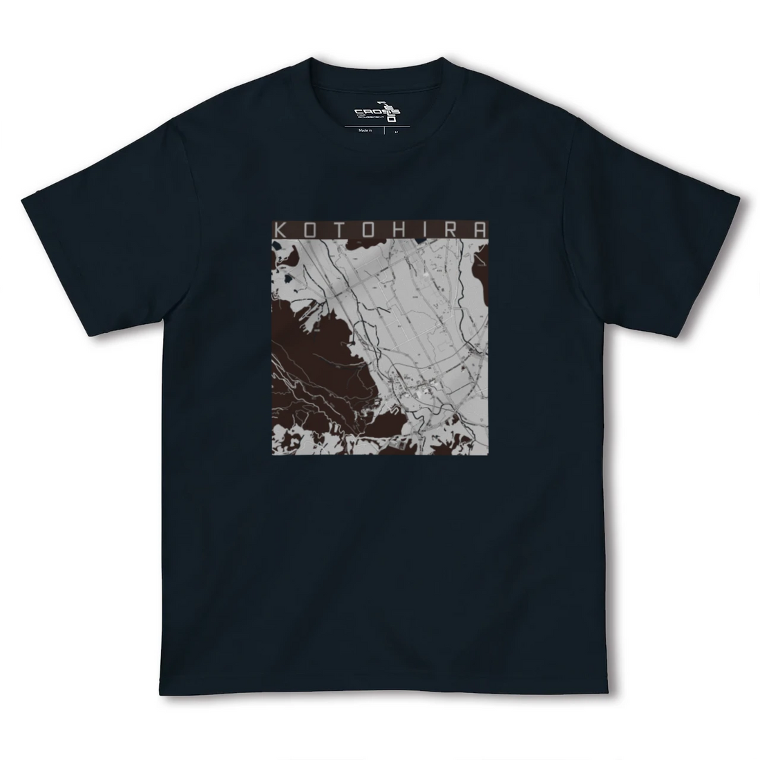 【琴平(香川県)】地図柄ヘビーウェイトTシャツ