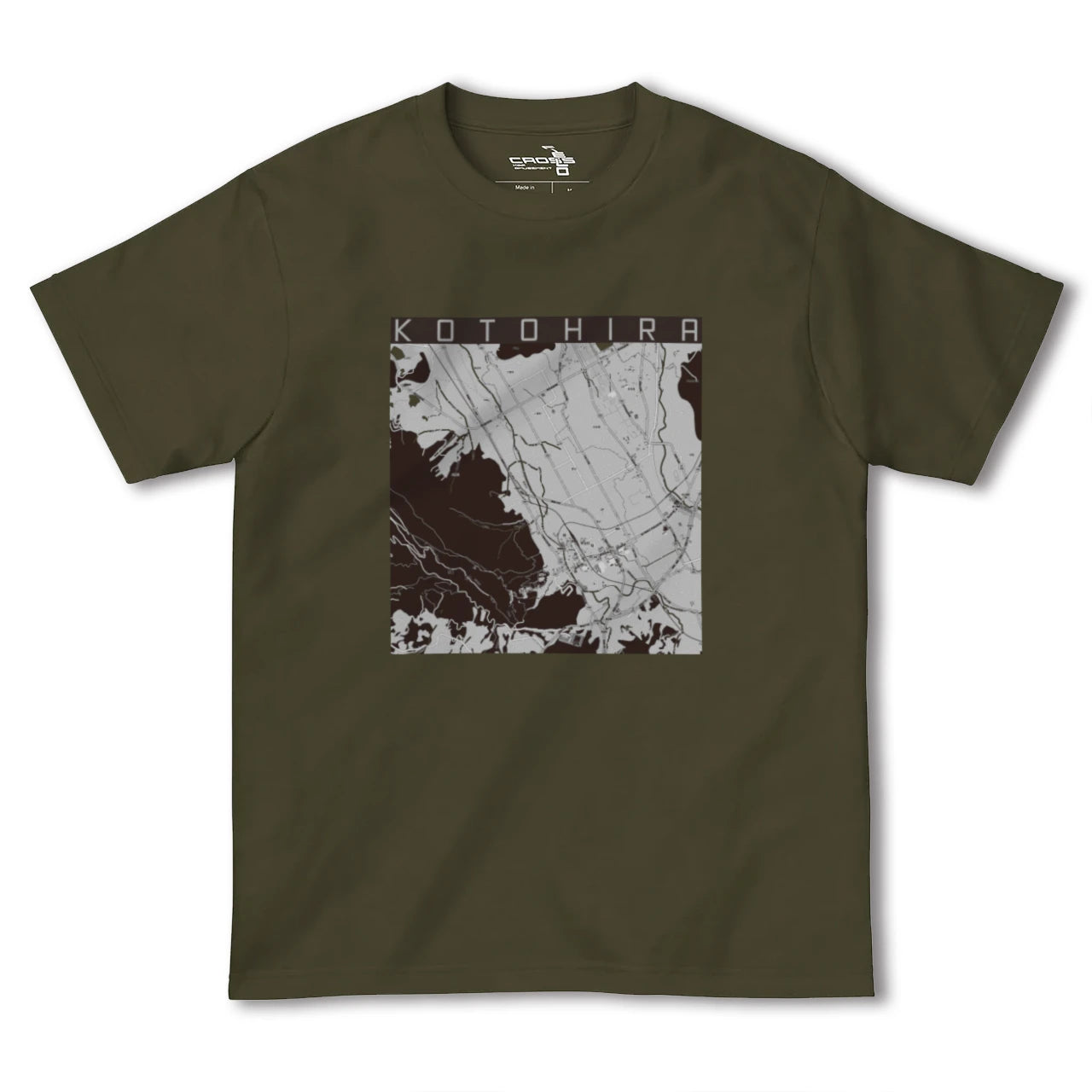 【琴平(香川県)】地図柄ヘビーウェイトTシャツ