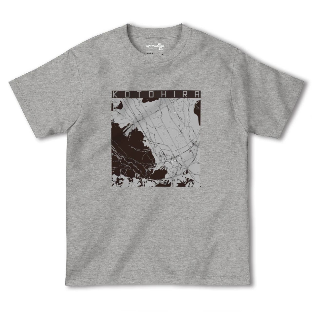 【琴平(香川県)】地図柄ヘビーウェイトTシャツ