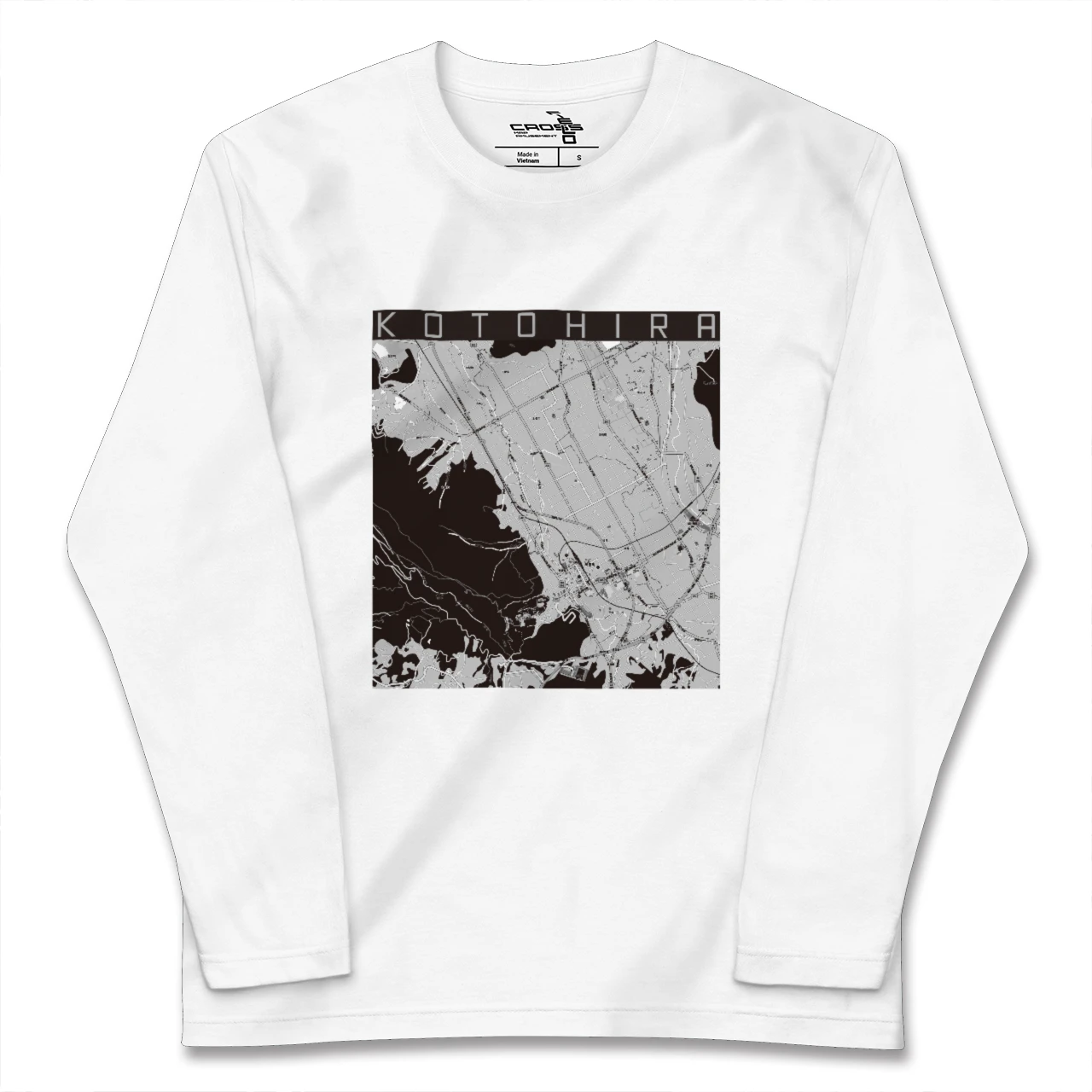 【琴平(香川県)】地図柄ロングスリーブTシャツ