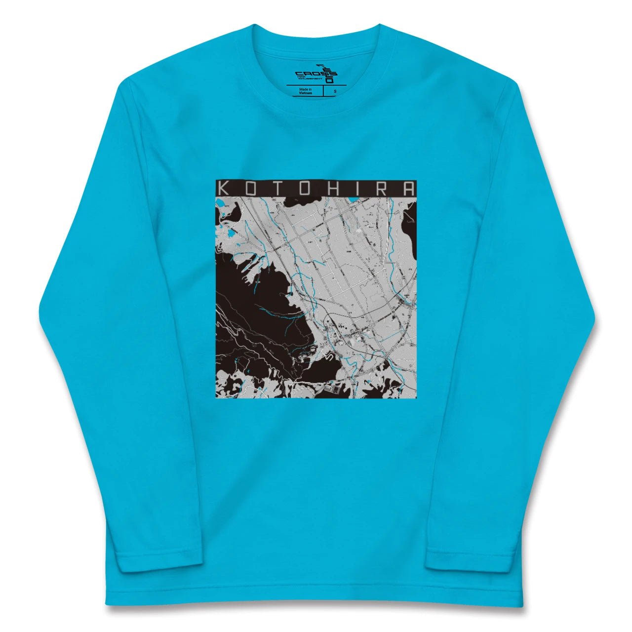 【琴平(香川県)】地図柄ロングスリーブTシャツ