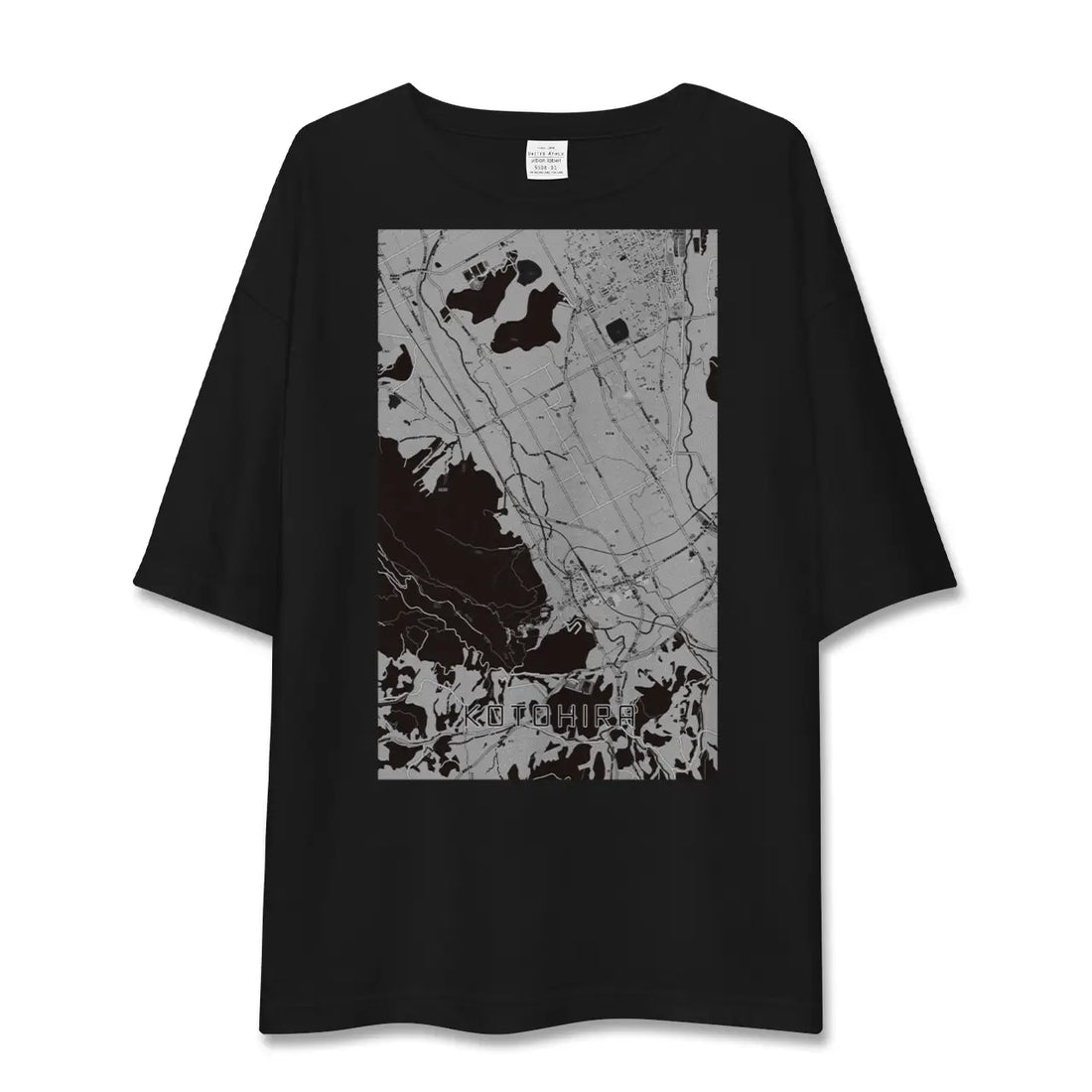 【琴平(香川県)】地図柄ビッグシルエットTシャツ