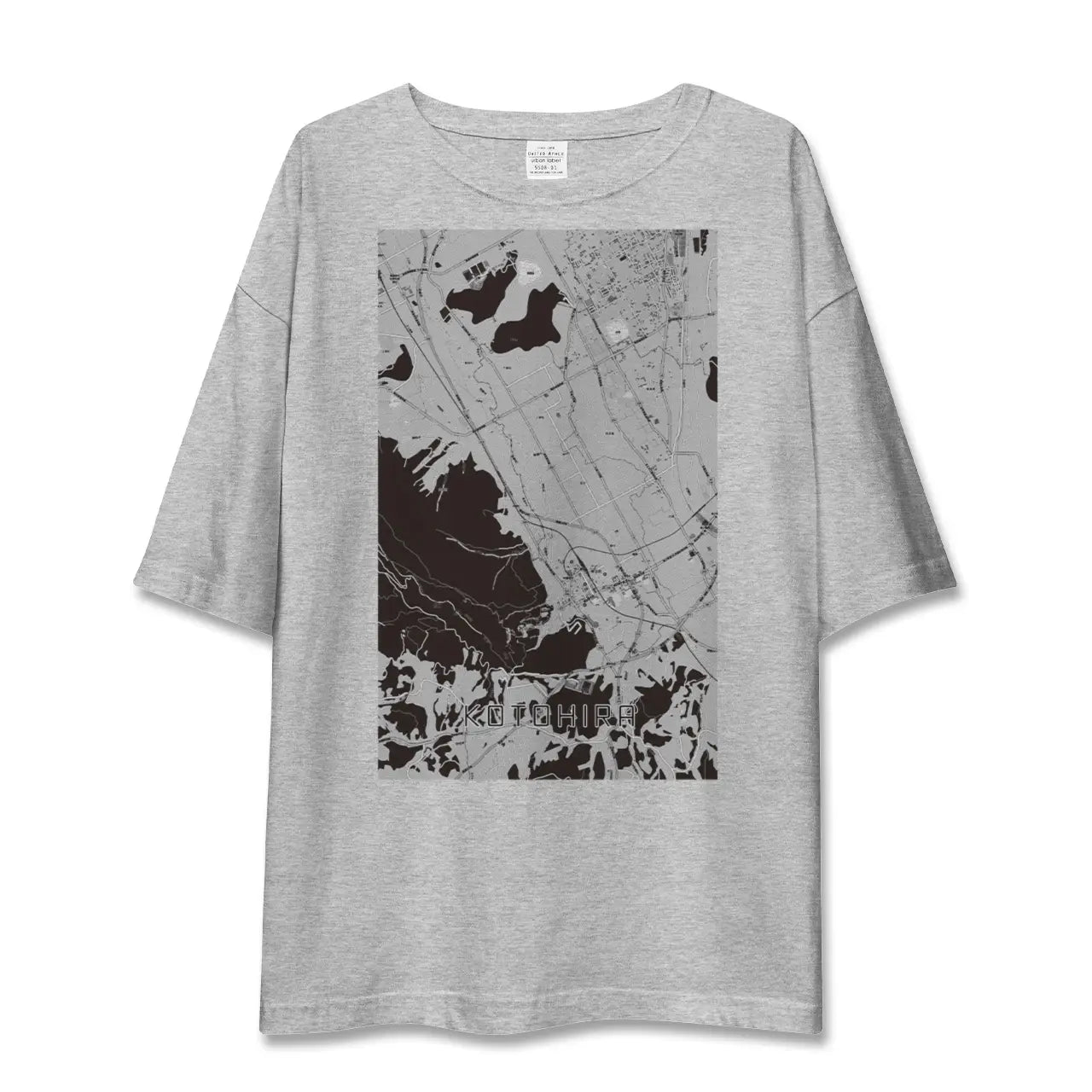 【琴平(香川県)】地図柄ビッグシルエットTシャツ