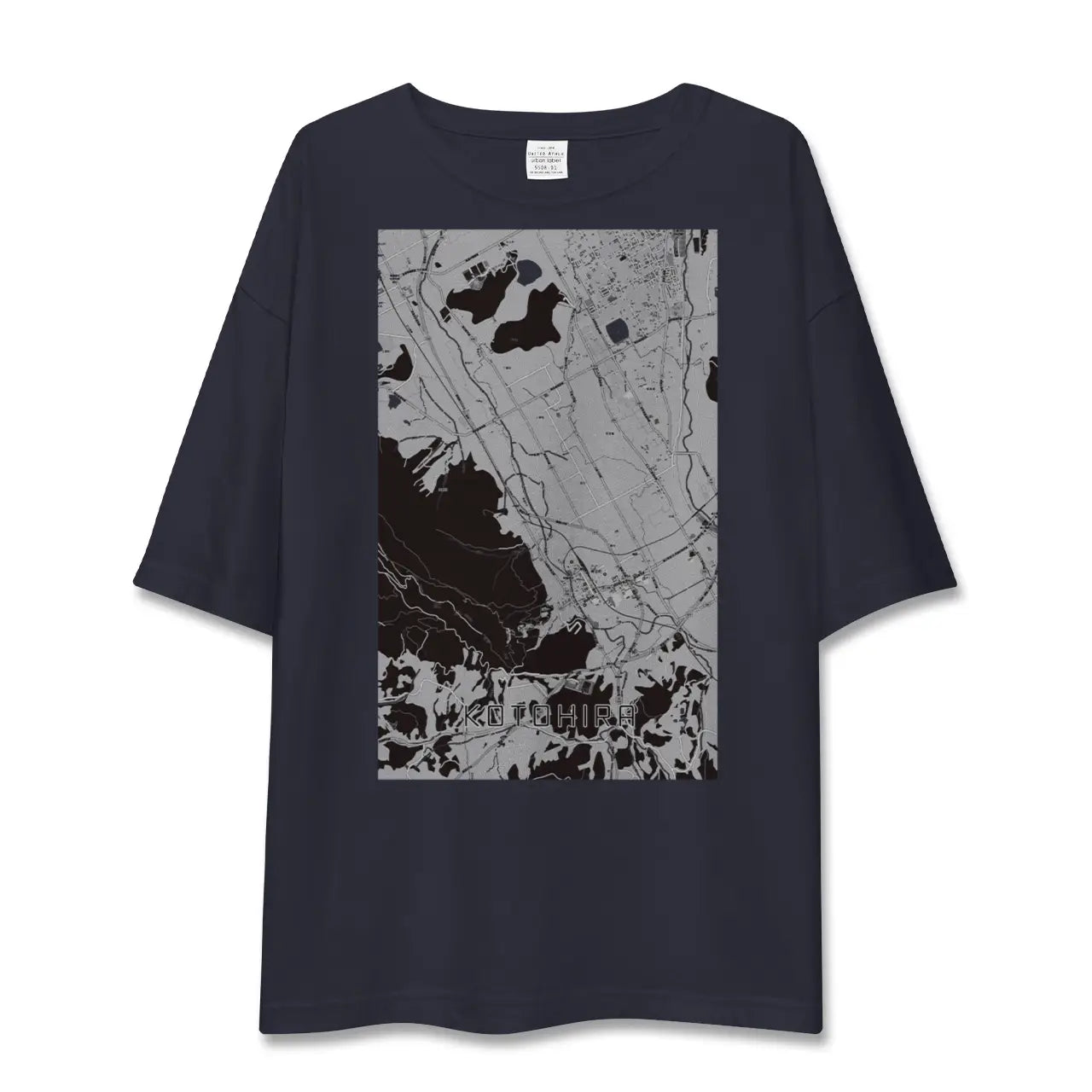 【琴平(香川県)】地図柄ビッグシルエットTシャツ