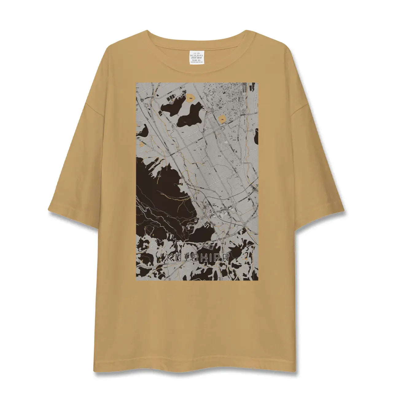 【琴平(香川県)】地図柄ビッグシルエットTシャツ