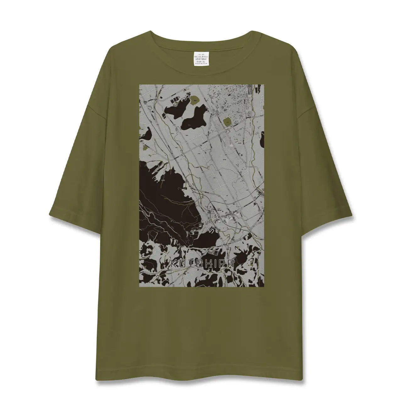 【琴平(香川県)】地図柄ビッグシルエットTシャツ