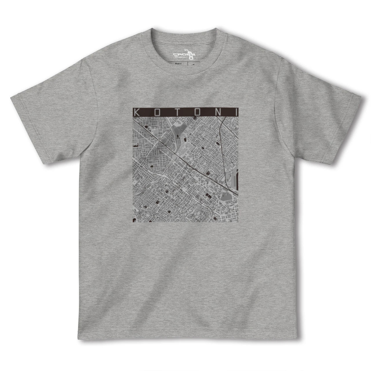 【琴似(北海道)】地図柄ヘビーウェイトTシャツ