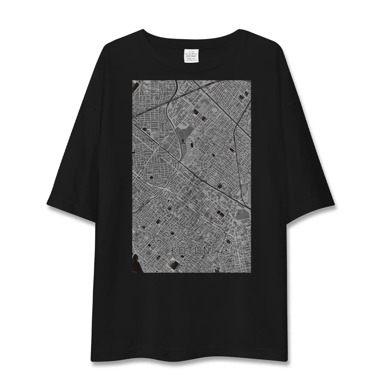 【琴似(北海道)】地図柄ビッグシルエットTシャツ