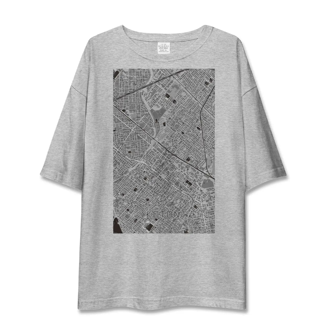 【琴似(北海道)】地図柄ビッグシルエットTシャツ