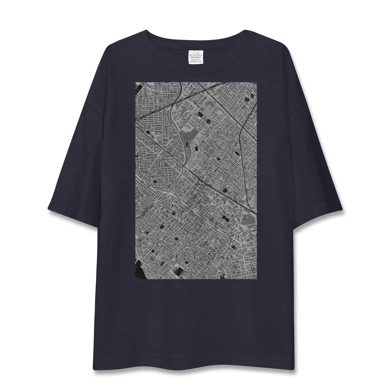 【琴似(北海道)】地図柄ビッグシルエットTシャツ