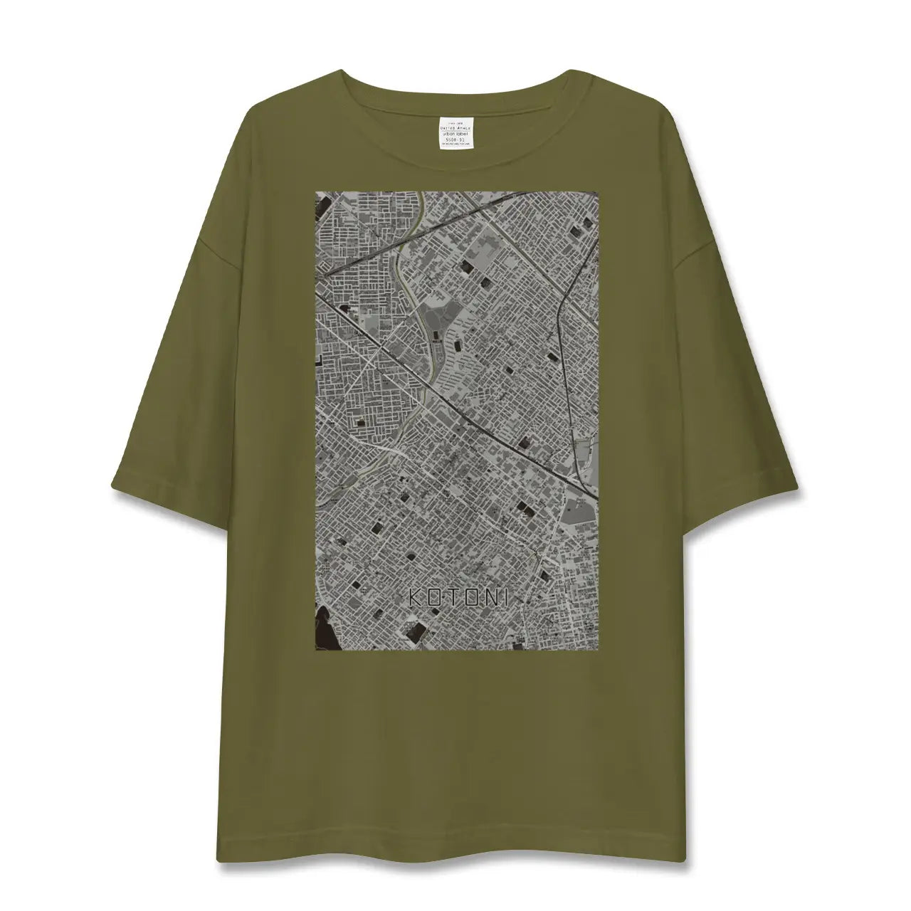 【琴似(北海道)】地図柄ビッグシルエットTシャツ