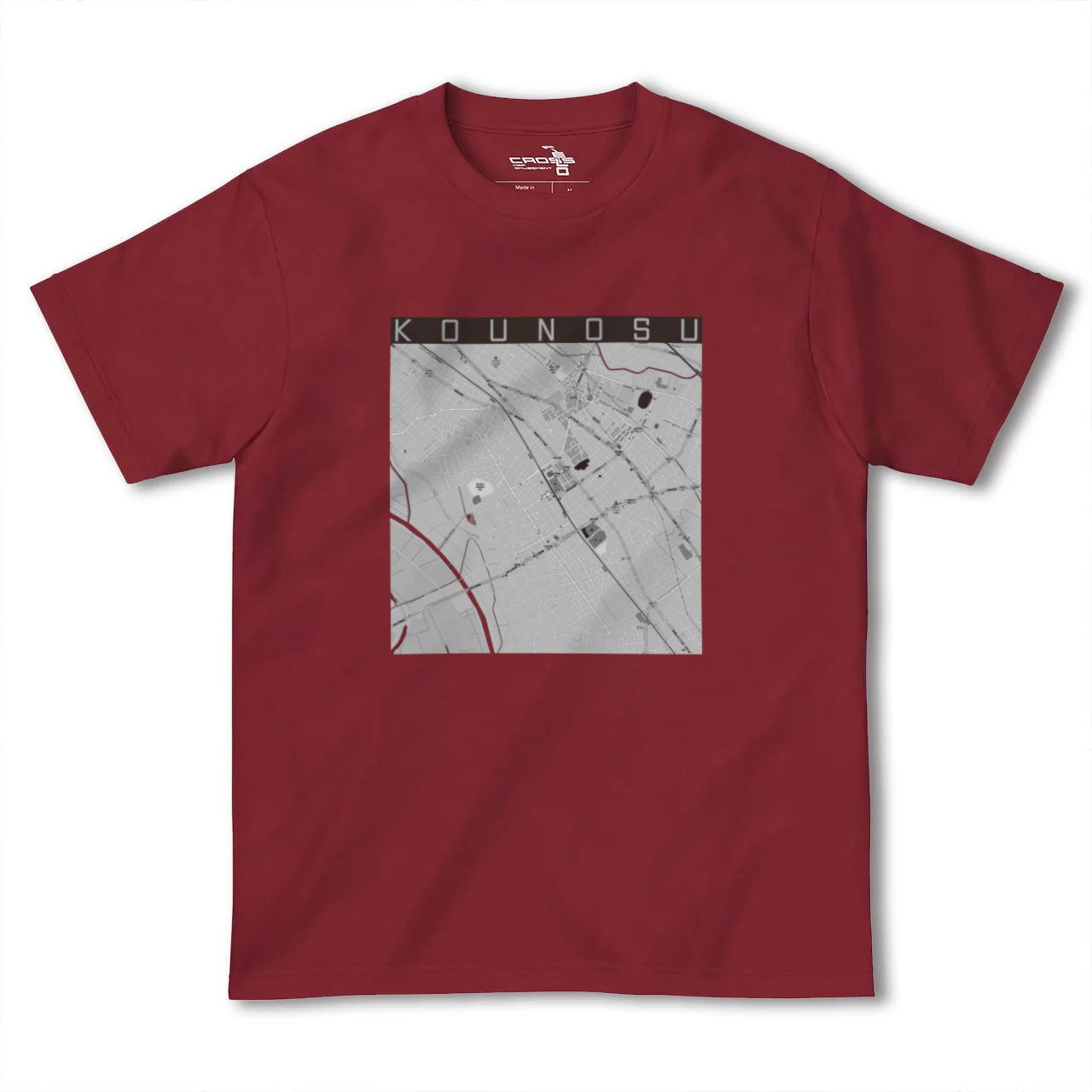 【鴻巣(埼玉県)】地図柄ヘビーウェイトTシャツ