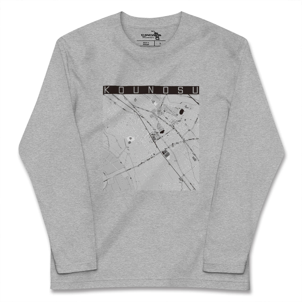 【鴻巣(埼玉県)】地図柄ロングスリーブTシャツ
