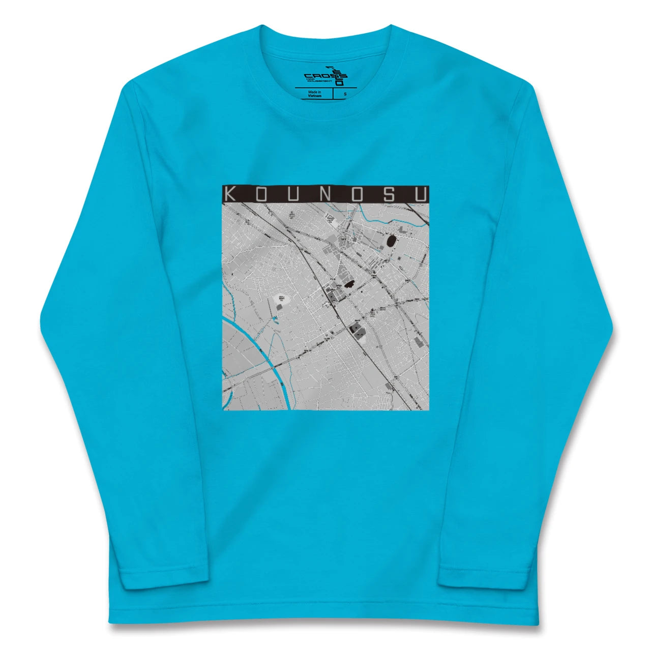 【鴻巣(埼玉県)】地図柄ロングスリーブTシャツ
