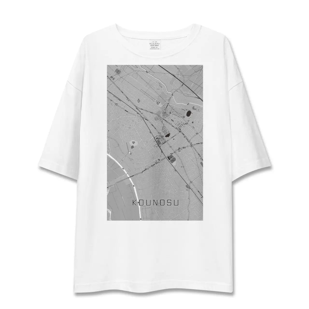 【鴻巣(埼玉県)】地図柄ビッグシルエットTシャツ