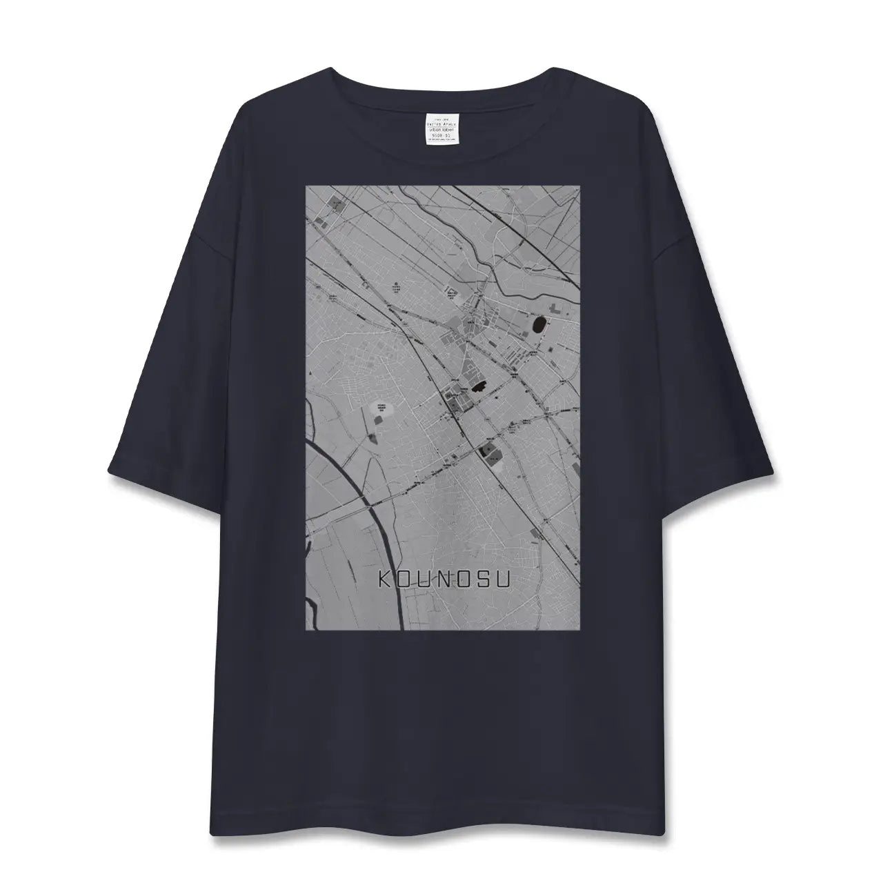 【鴻巣(埼玉県)】地図柄ビッグシルエットTシャツ