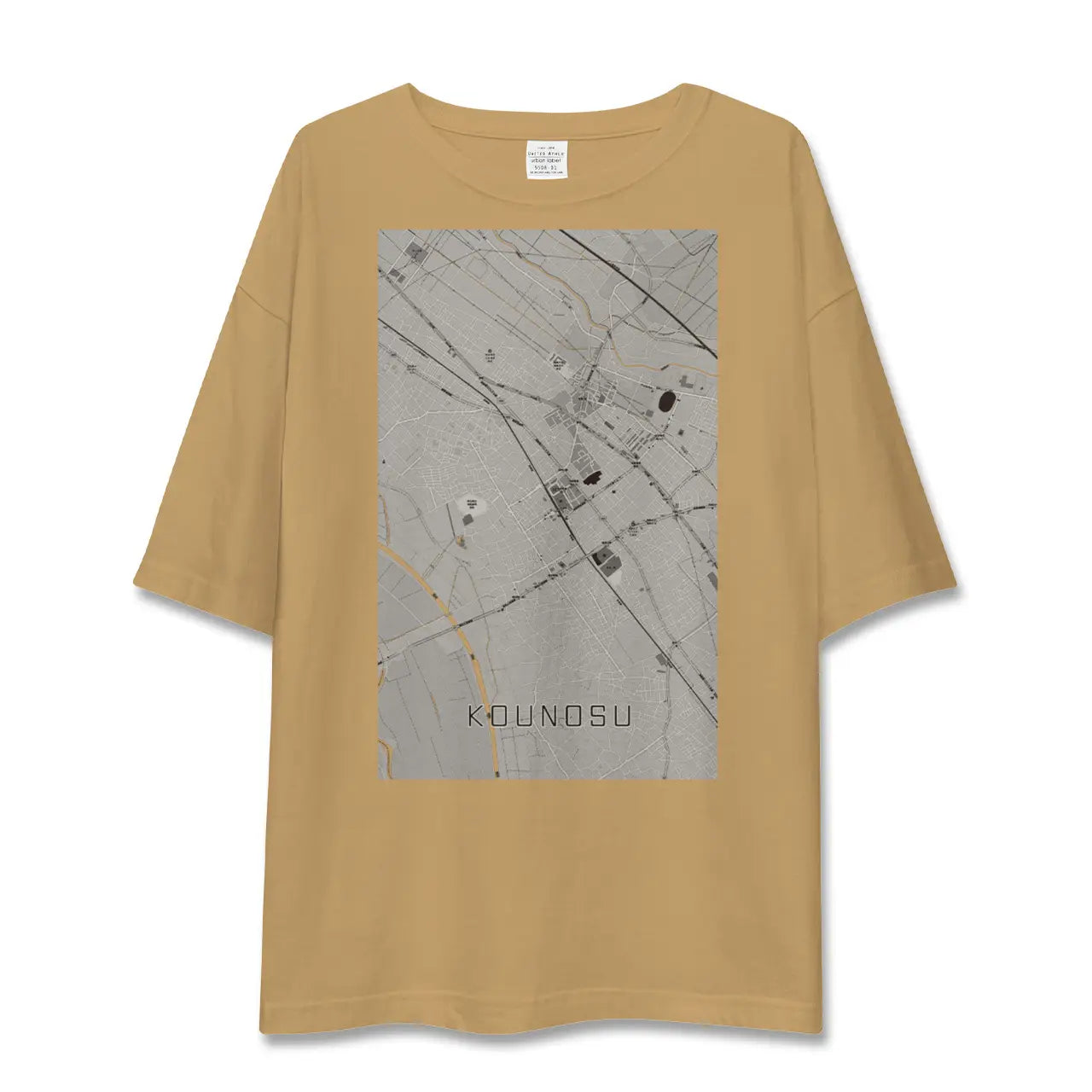 【鴻巣(埼玉県)】地図柄ビッグシルエットTシャツ