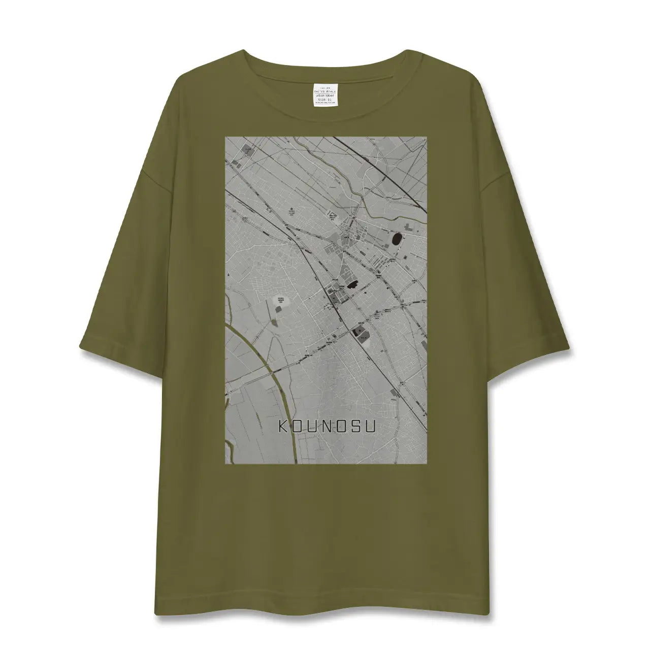 【鴻巣(埼玉県)】地図柄ビッグシルエットTシャツ