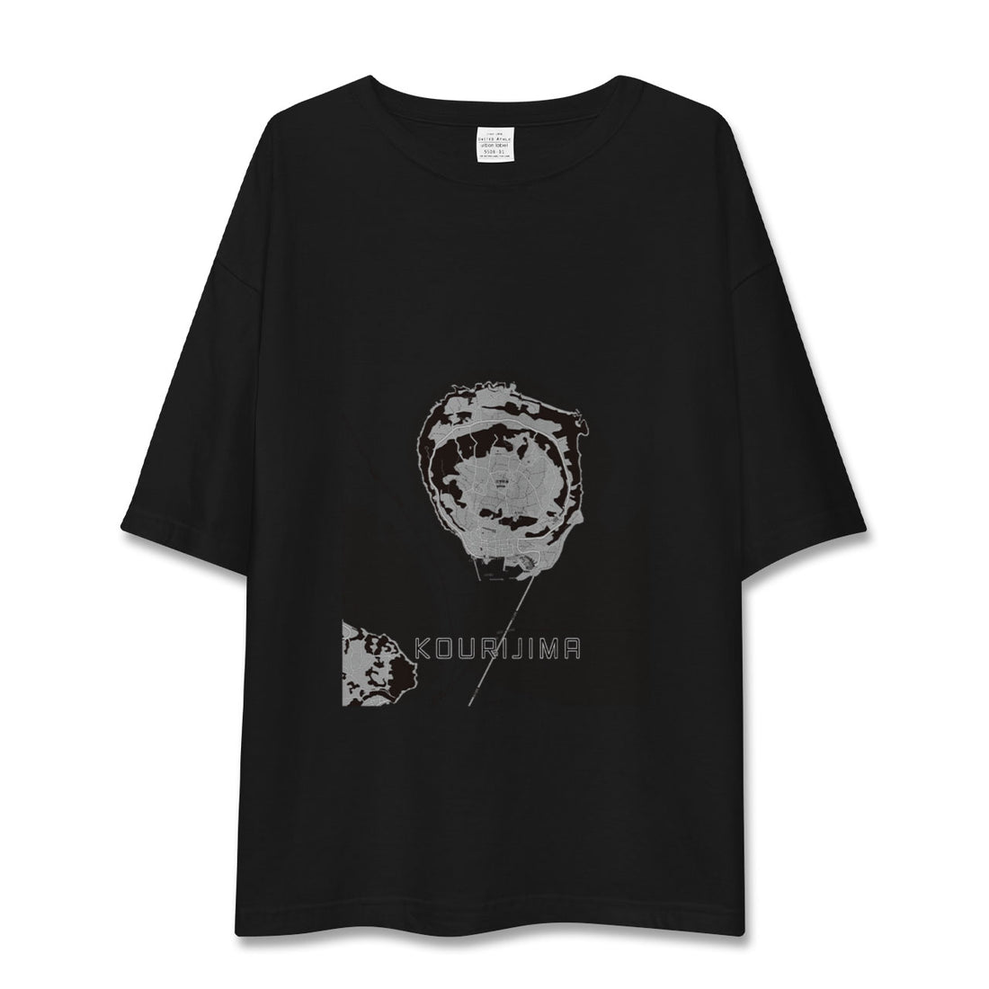 【古宇利島(沖縄県)】地図柄ビッグシルエットTシャツ