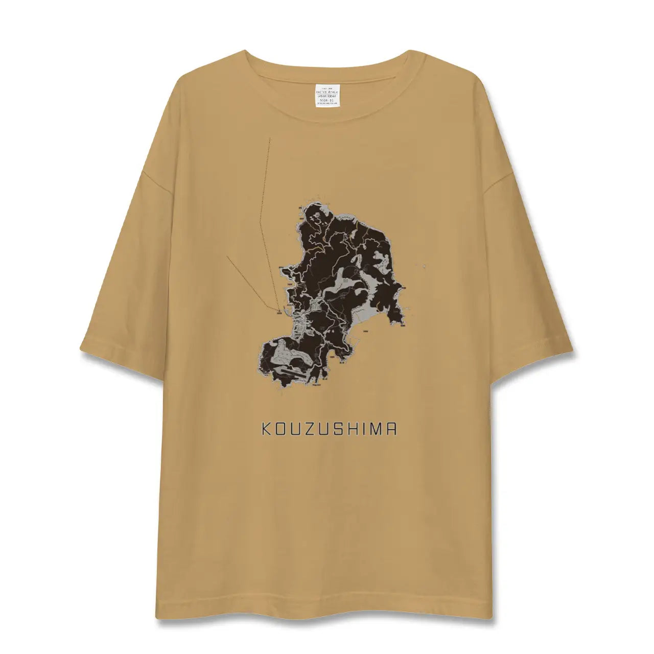【神津島(東京都)】地図柄ビッグシルエットTシャツ