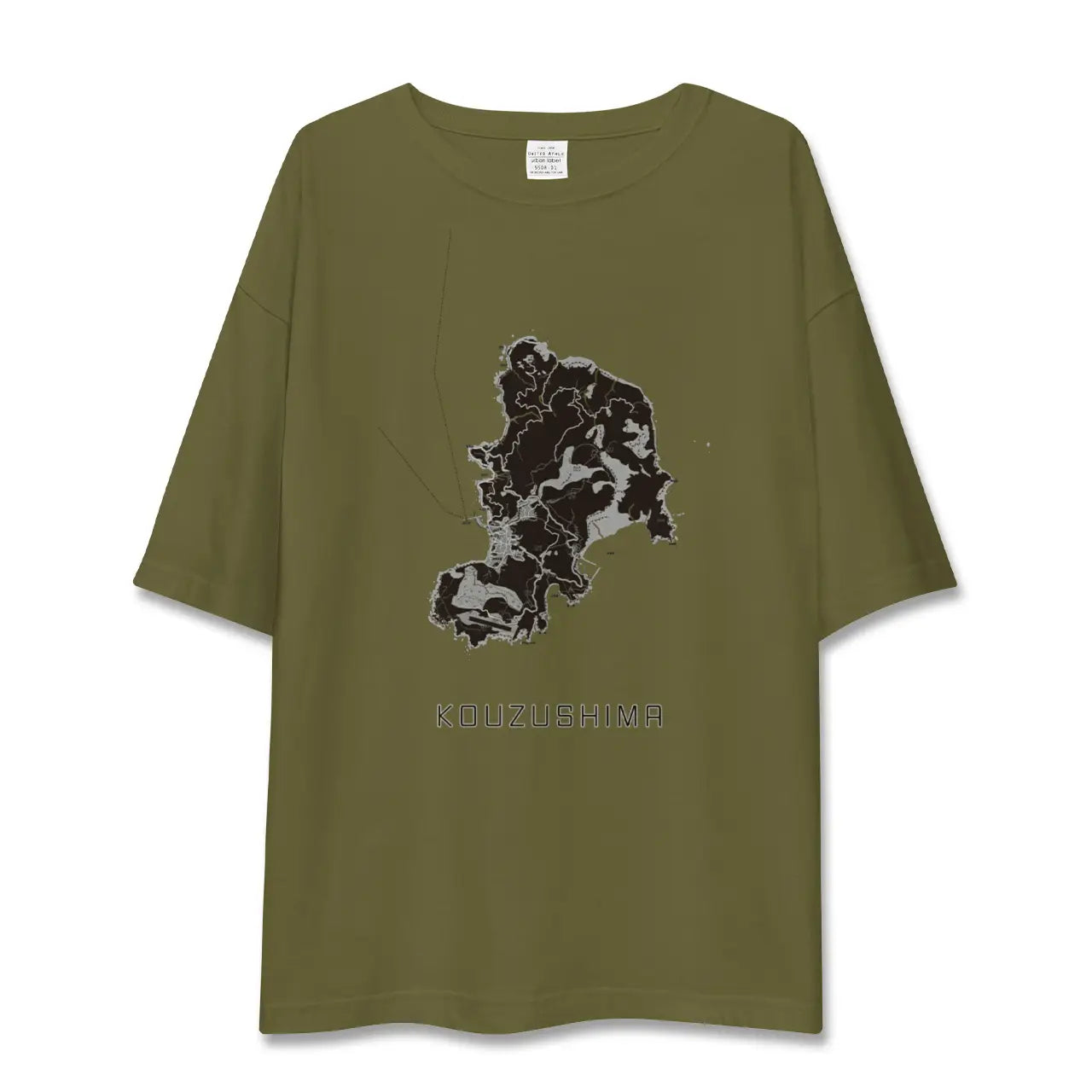 【神津島(東京都)】地図柄ビッグシルエットTシャツ