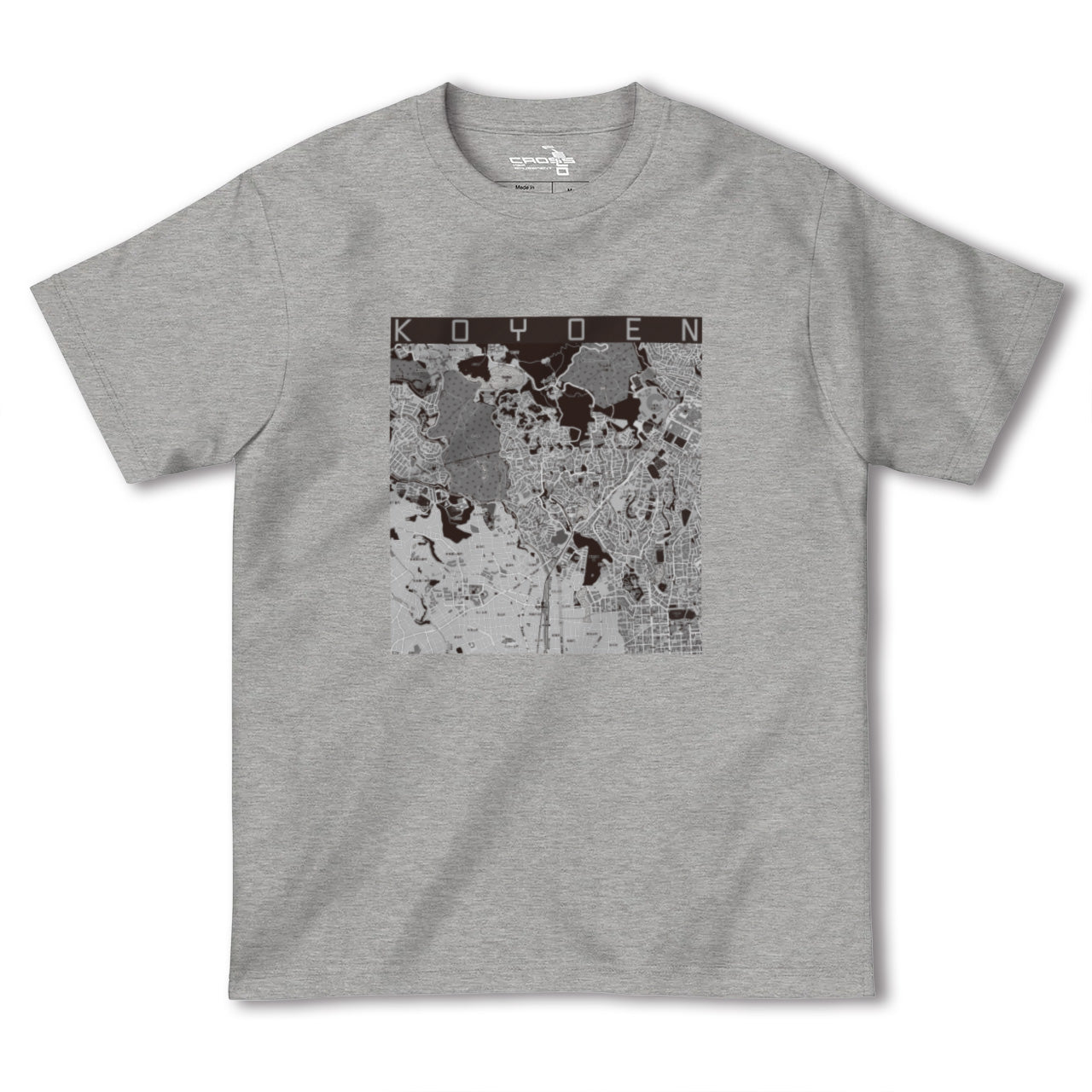 【甲陽園(兵庫県)】地図柄ヘビーウェイトTシャツ