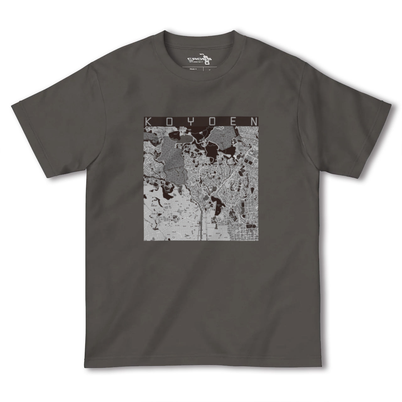 【甲陽園(兵庫県)】地図柄ヘビーウェイトTシャツ